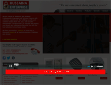 Tablet Screenshot of hussainaenterprise.com